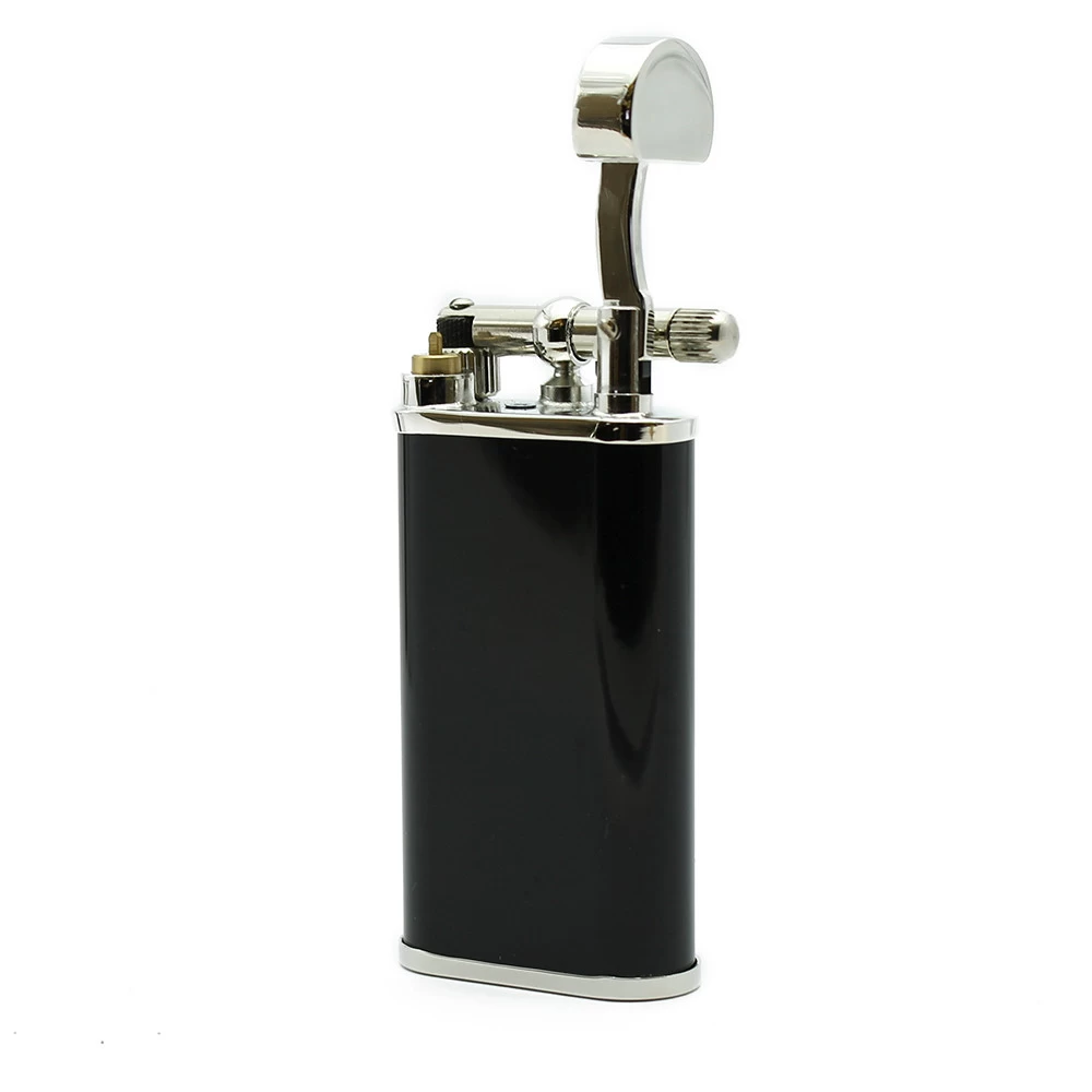 Peterson - Black & Chrome Pipe Lighter 4 Peterson - Black & Chrome Pipe Lighter - Image 2