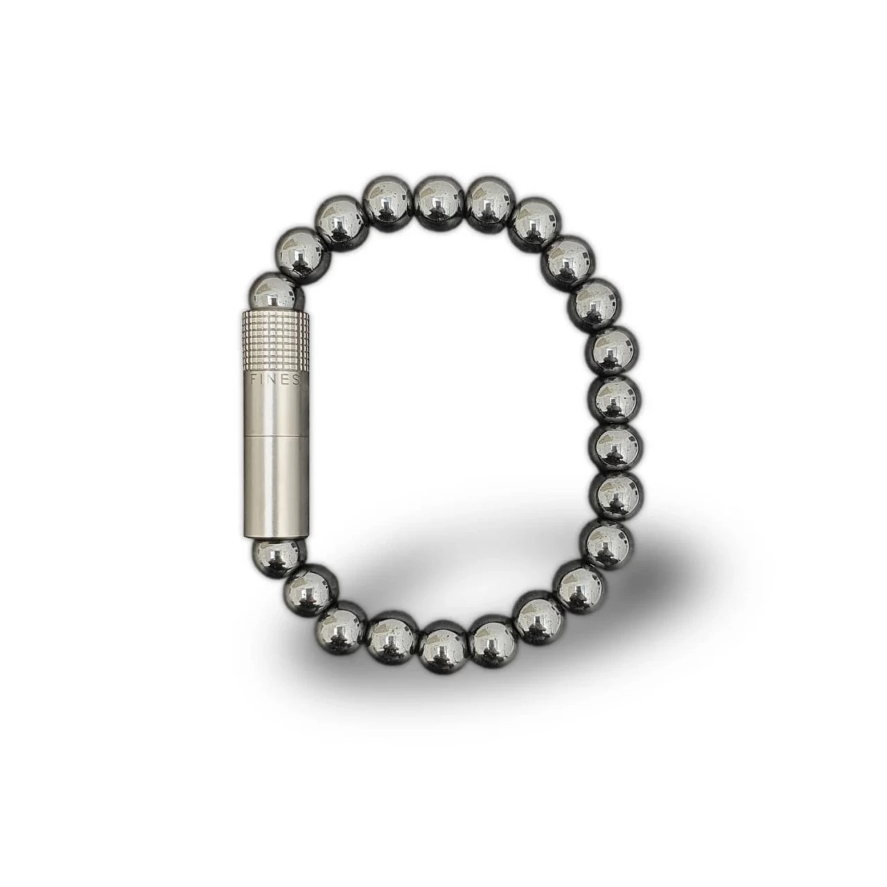 Les Fines Lames - Punch Bracelet - Hematite 8mm 3 Les Fines Lames - Punch Bracelet - Hematite 8mm