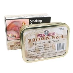 Samuel Gawith - Brown No.4 Finest Kendal Twist - 50g Tin -Smoking Accessories And Cigarettes brown no 4 twist 2 60429.1526490116.1280.1280