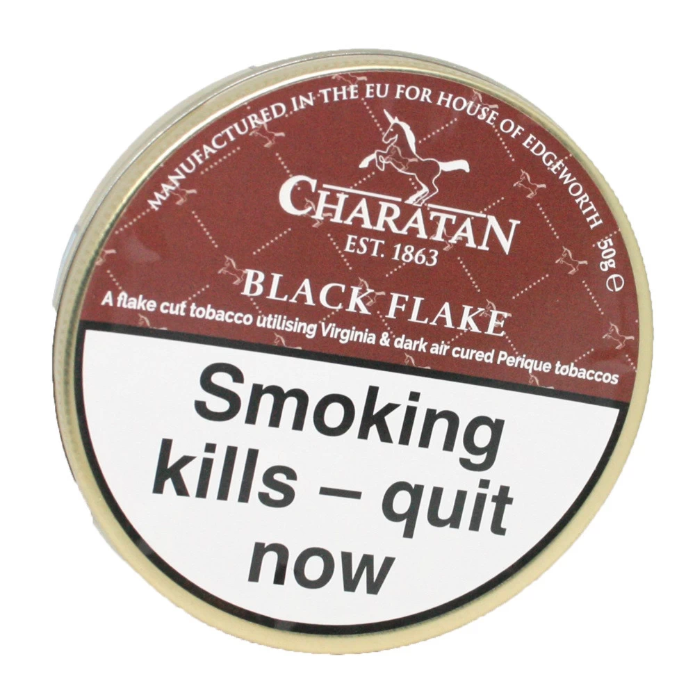 Charatan - Black Flake - Pipe Tobacco 50g Tin (Dunhill Dark Flake) 3 Charatan - Black Flake - Pipe Tobacco 50g Tin (Dunhill Dark Flake)