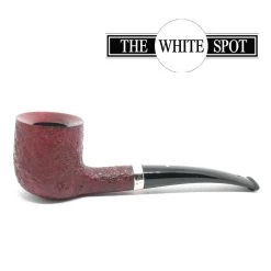 Alfred Dunhill - Ruby Bark - 5 406 - Group 4 - Pot - White Spot - Silver Band