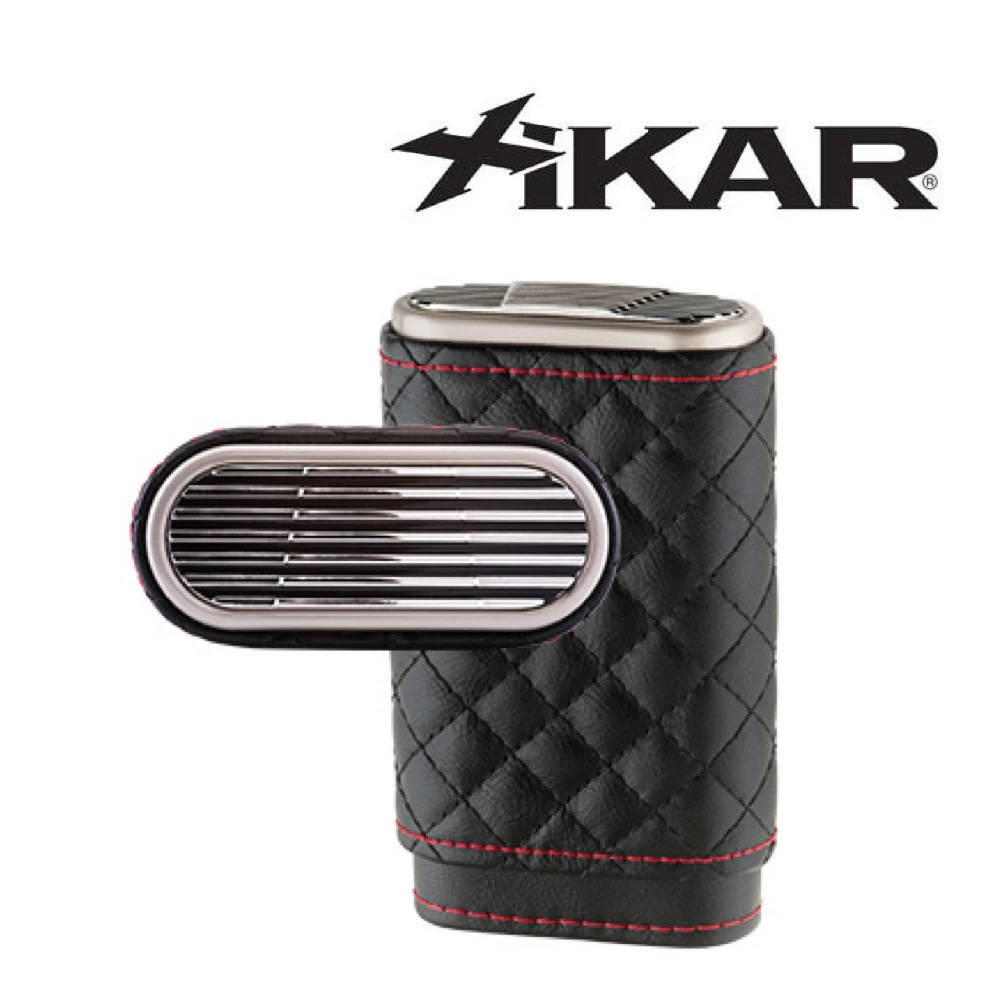 Xikar - Envoy Triple Cigar Case - High Performance Quilted Black 3 Xikar - Envoy Triple Cigar Case - High Performance Quilted Black