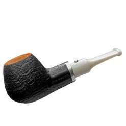 White Elephant - Ebony & Ivory - Sandblast (5) - 9mm Filter Pipe