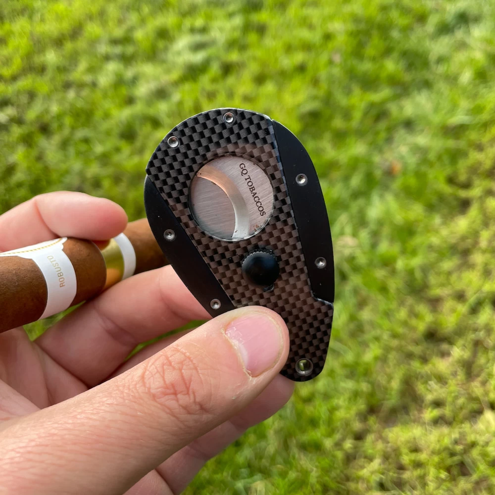 GQ Tobaccos - Carbon Fibre Cigar Cutter (58 Ring Gauge) 7 GQ Tobaccos - Carbon Fibre Cigar Cutter (58 Ring Gauge) - Image 5