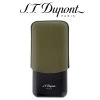 ST Dupont Triple Cigar Case - For 3 Cigars - Khaki Leather & Matte Black -Smoking Accessories And Cigarettes hteht 95815.1697728955.1280.1280