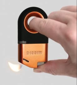 Dissim - Inverted Lighter - Soft Flame Pipe Lighter - Orange -Smoking Accessories And Cigarettes inverted orange on new 590x 14835.1634138186.1280.1280