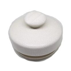 Chacom - Cream Ceramic Tobacco Jar - Large (with Pipe Rest) -Smoking Accessories And Cigarettes lid jar c ream 93923.1507143371.1280.1280