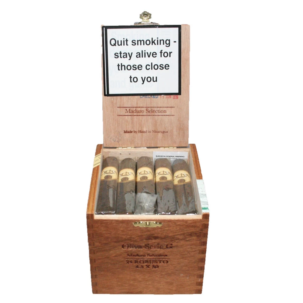 Oliva - Serie G - Maduro Robusto- Box Of 24 Cigars 3 Oliva - Serie G - Maduro Robusto- Box Of 24 Cigars