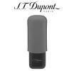 ST Dupont Double Cigar Case - For 2 Cigars - Grey Leather & Matte Black -Smoking Accessories And Cigarettes owhg 04572.1697725654.1280.1280