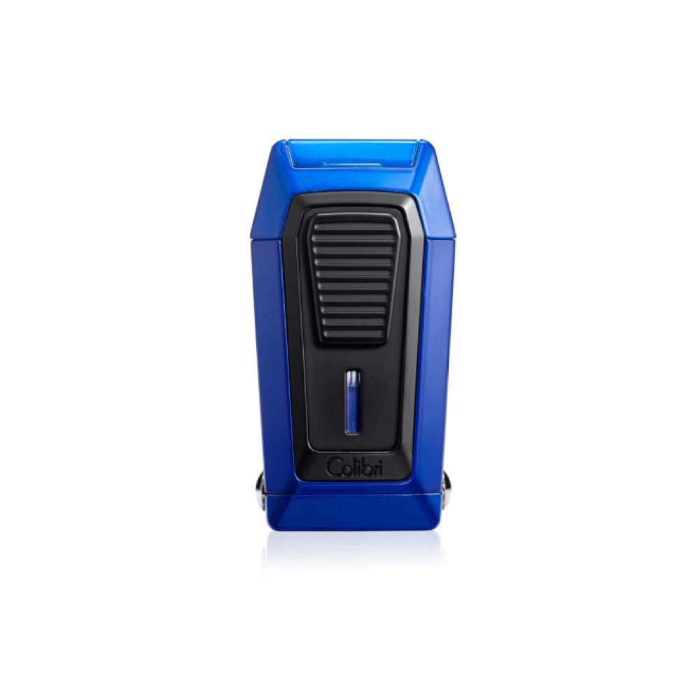 Colibri - Quantum - Gotham - Blue Triple Jet Lighter With V Cutter 3 Colibri - Quantum - Gotham - Blue Triple Jet Lighter With V Cutter