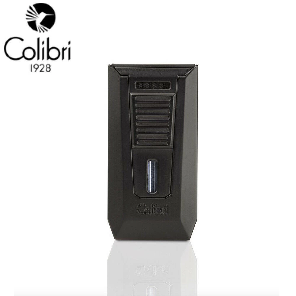 Colibri - Slide - Double Jet Lighter With Cigar Punch - Matte Black 3 Colibri - Slide - Double Jet Lighter With Cigar Punch - Matte Black