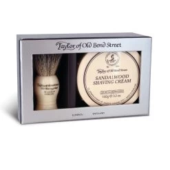Taylor Of Old Bond Street - Badger Brush & Sandalwood Shaving Cream Gift Set