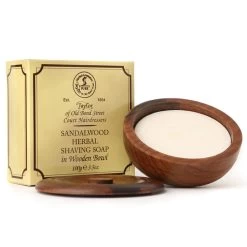 Taylor Of Old Bond Street -Sandalwood Shaving Soap In Wooden Bowl - 150g