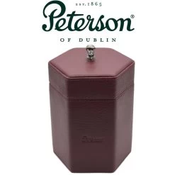 Peterson - Sherlock Holmes - Oxblood Red Leather Travel Tobacco Jar
