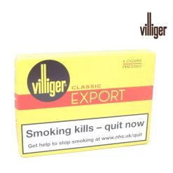 Villiger - Export Pressed - 5 Packets Of 5 Cigars (25 Cigars In Total) -Smoking Accessories And Cigarettes villiger classic export pressed cigars 1 cheap uk 06229.1603385584.1280.1280