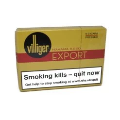 Villiger - Export Pressed - 5 Packets Of 5 Cigars (25 Cigars In Total) -Smoking Accessories And Cigarettes villiger export 37108.1603385584.1280.1280