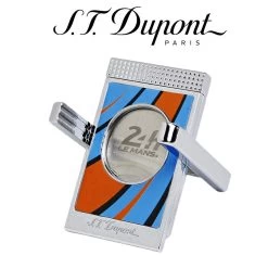 S.T. Dupont - Cigar Cutter & Stand - 24 Hours Of Le Mans - Blue & Chrome