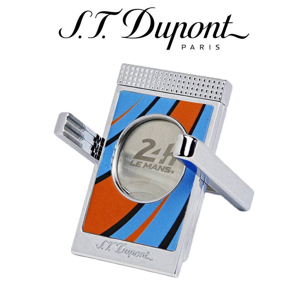 S.T. Dupont - Cigar Cutter & Stand - 24 Hours Of Le Mans - Blue & Chrome 3 S.T. Dupont - Cigar Cutter & Stand - 24 Hours Of Le Mans - Blue & Chrome