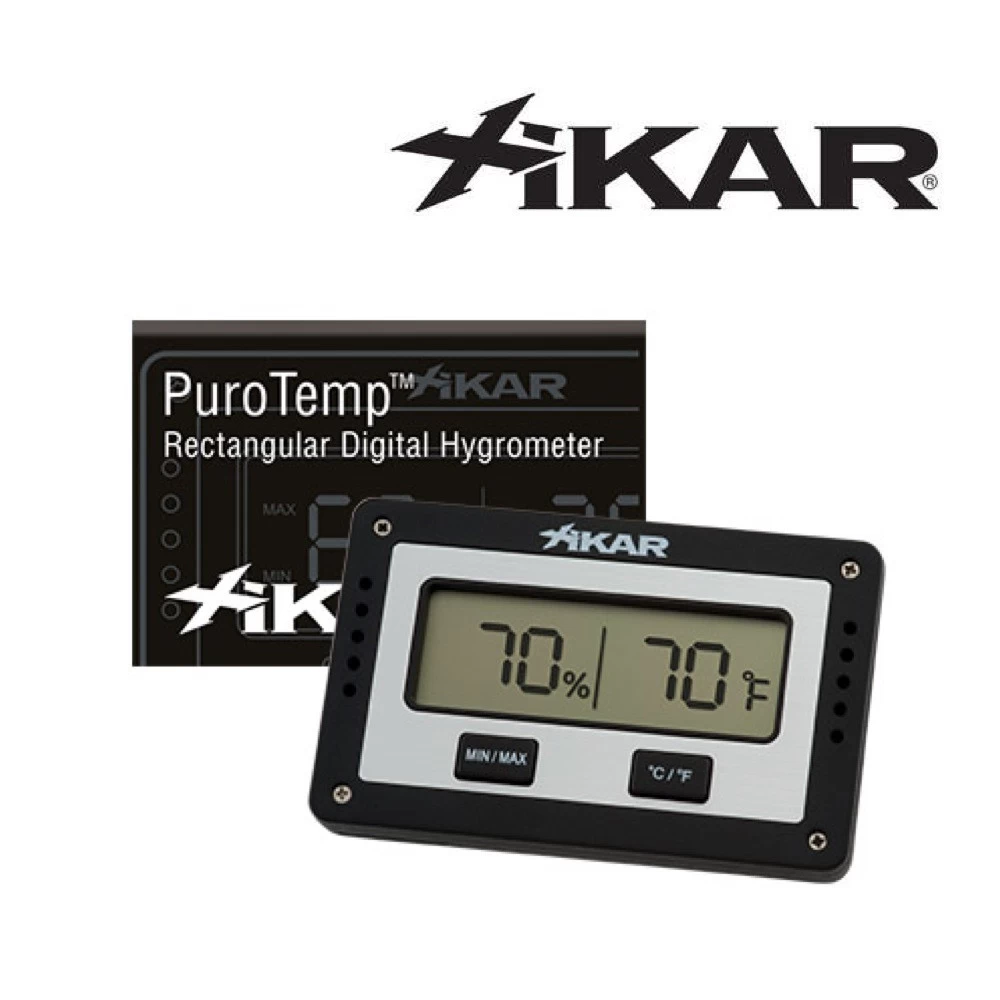 Xikar - Puro Temp- Digital Rectangle Hygrometer 3 Xikar - Puro Temp- Digital Rectangle Hygrometer